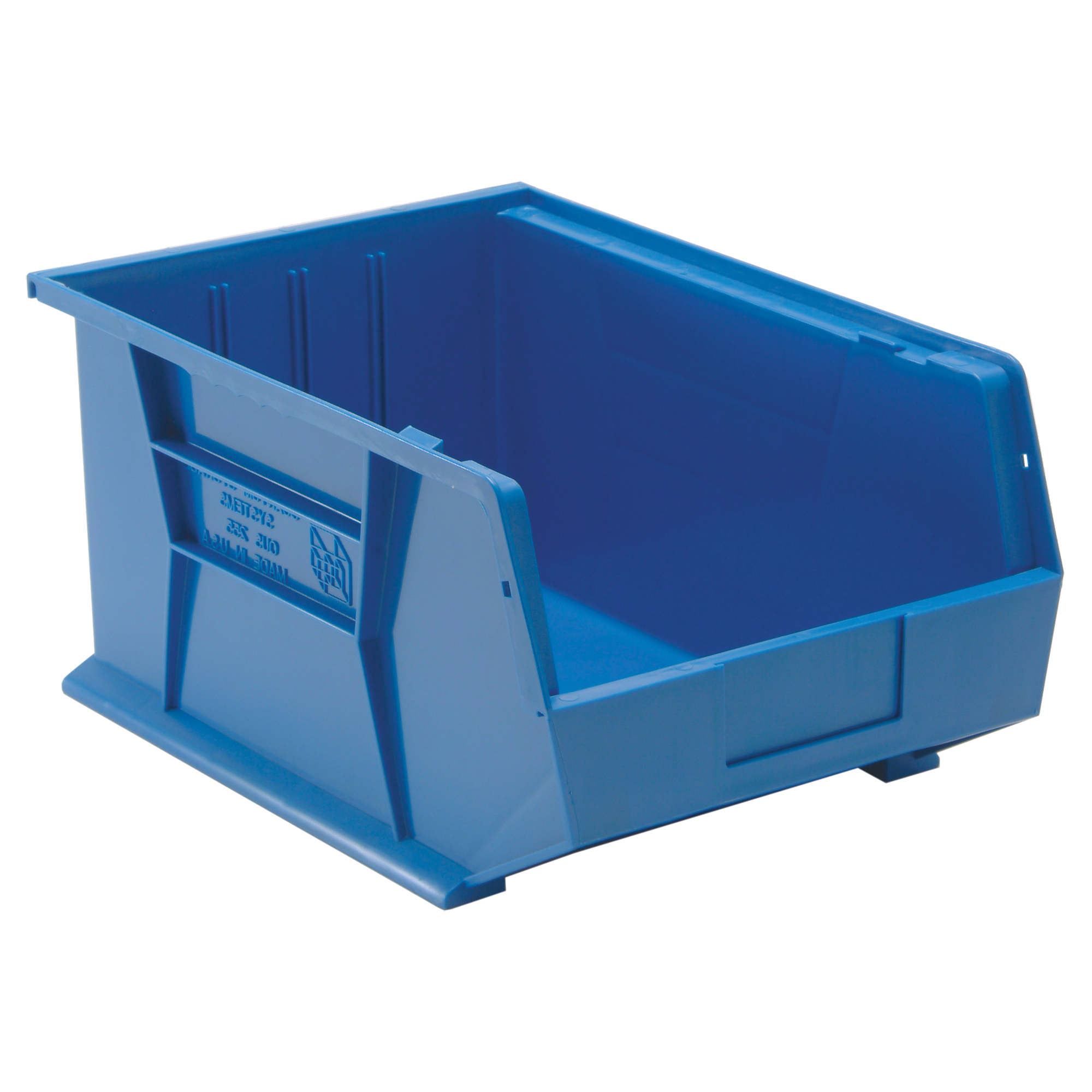 Bacs ultra empilable & suspendable, 11" la, 8" h x 16" p, Bleu