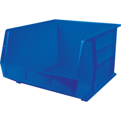 Bacs ultra empilable & suspendable, 16-1/2" la, 11" h x 18" p, Bleu