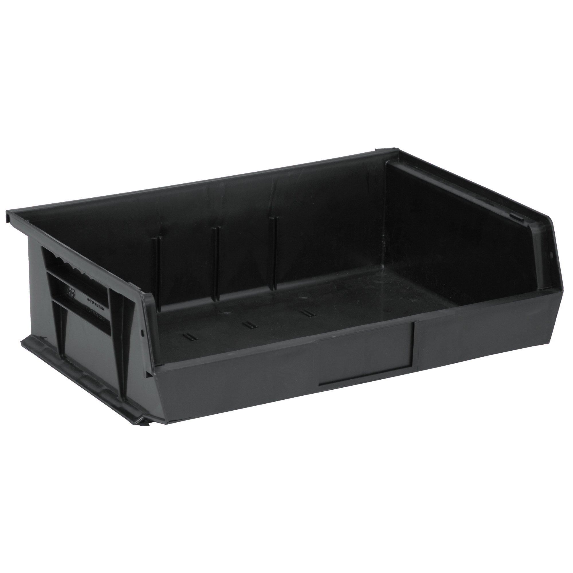 Bacs ultra empilable & suspendable, 16-1/2" la, 5" h x 10-7/8" p, Noir