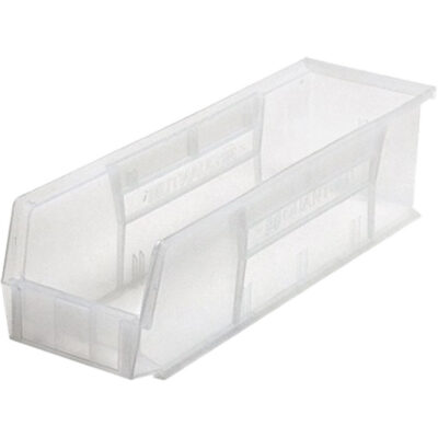 Bacs ultra empilable & suspendable, 17-7/8" la, 5" h x 5-1/2" p, Transparent
