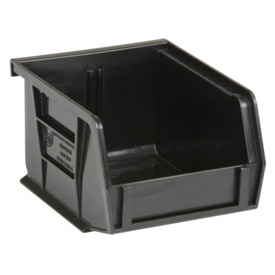 Bacs ultra empilable & suspendable, 4-1/8" la, 3" h x 5" p, Noir