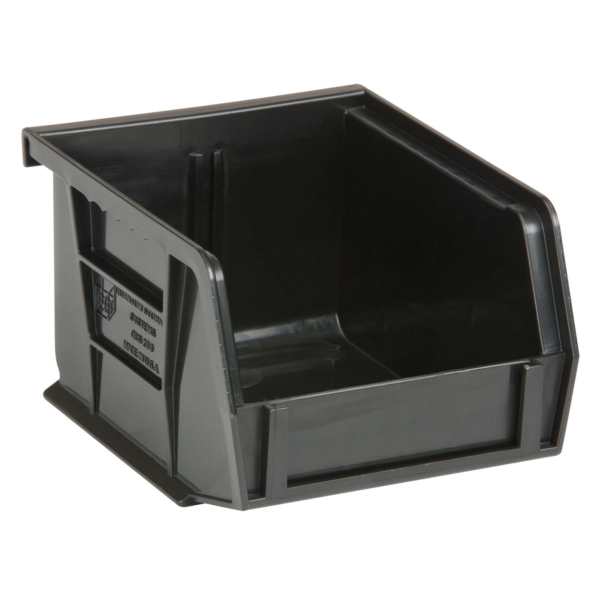 Bacs ultra empilable & suspendable, 4-1/8" la, 3" h x 5" p, Noir