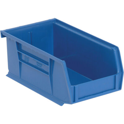 Bacs ultra empilable & suspendable, 4-1/8" la, 3" h x 7-3/8" p, Bleu