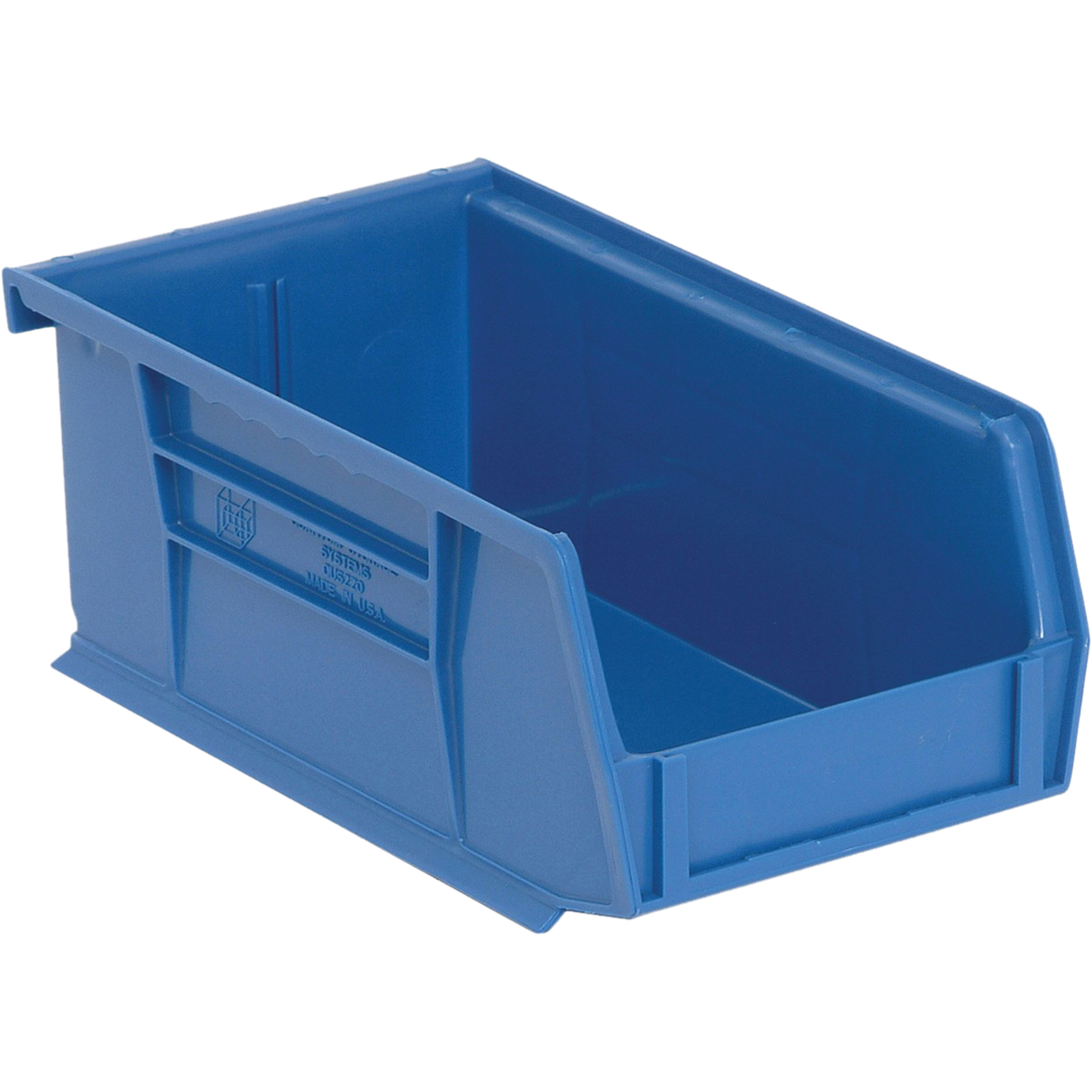 Bacs ultra empilable & suspendable, 4-1/8" la, 3" h x 7-3/8" p, Bleu