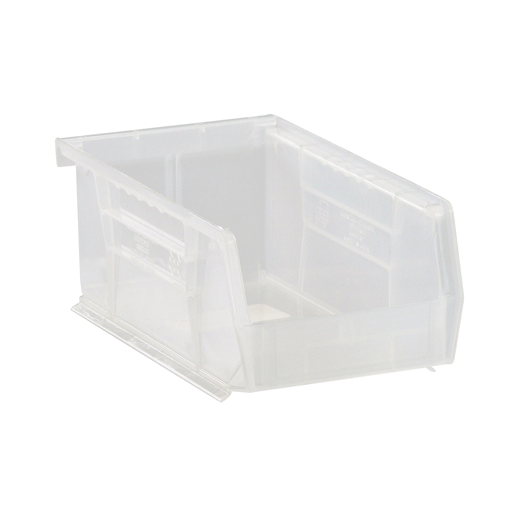Bacs ultra empilable & suspendable, 4-1/8" la, 3" h x 7-3/8" p, Transparent