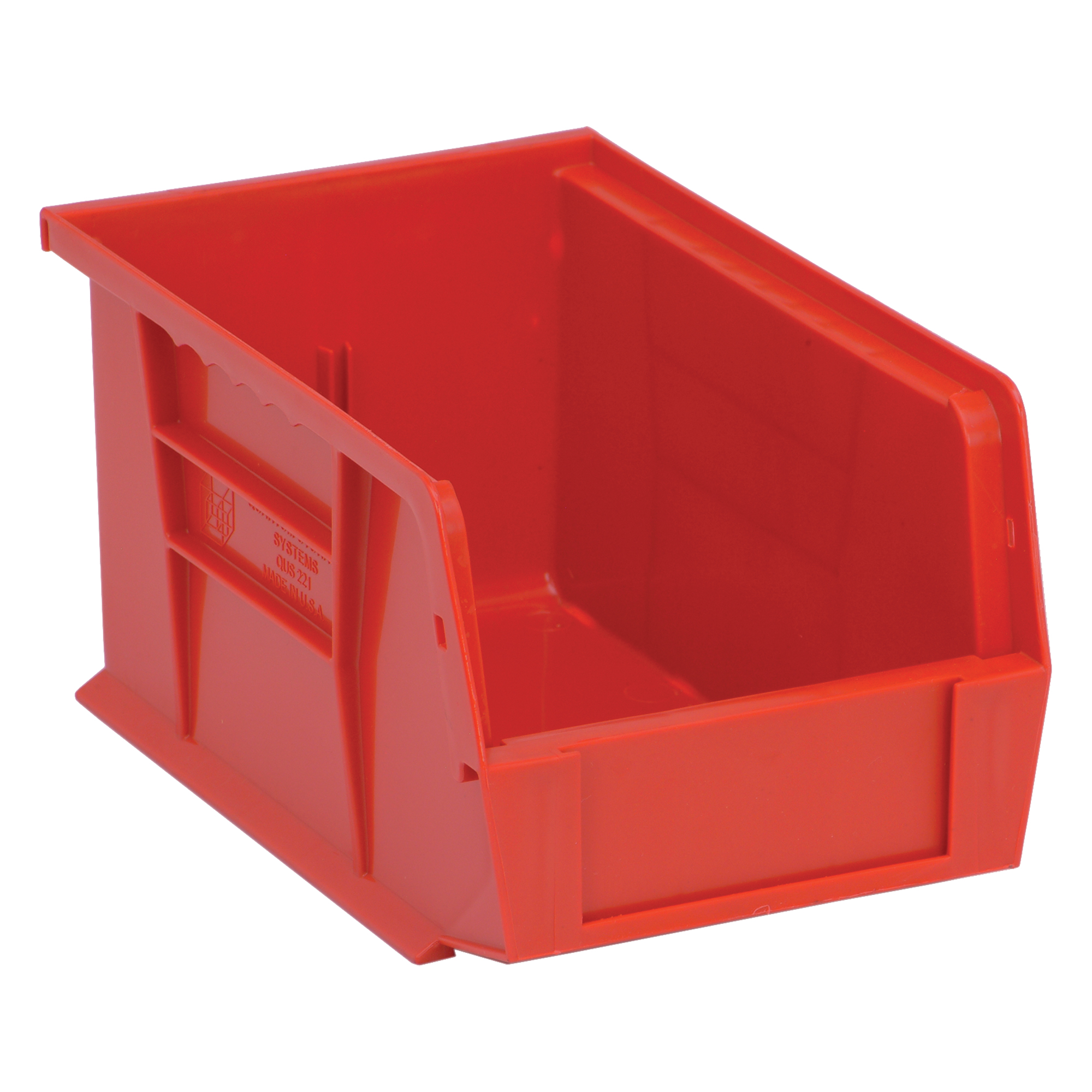 Bacs ultra empilable & suspendable, 6" la, 5" h x 9-1/4" p, Rouge