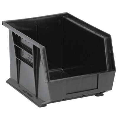 Bacs ultra empilable & suspendable, 8-1/4" la, 7" h x 10-3/4" p, Noir