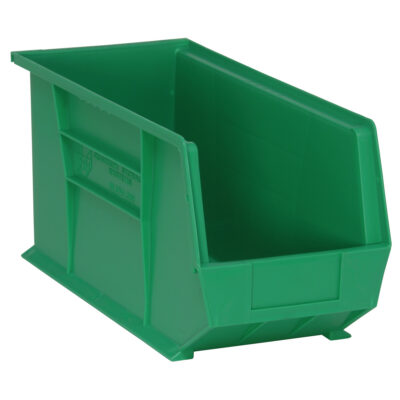Bacs ultra empilable & suspendable, 8-1/4" la, 9" h x 18" p, Vert