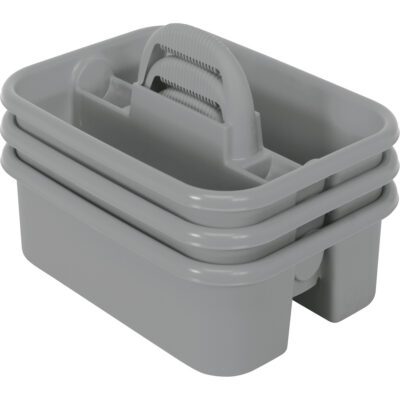 BOITE RANGEMENT,OUTILS,18 1/4X13 3/4X8 3/4,GRIS, 8-3/4" x 13-3/8" x 13-3/8", Gris