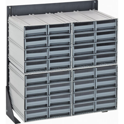 Casiers de rangement à enclenchement avec supports de plancher