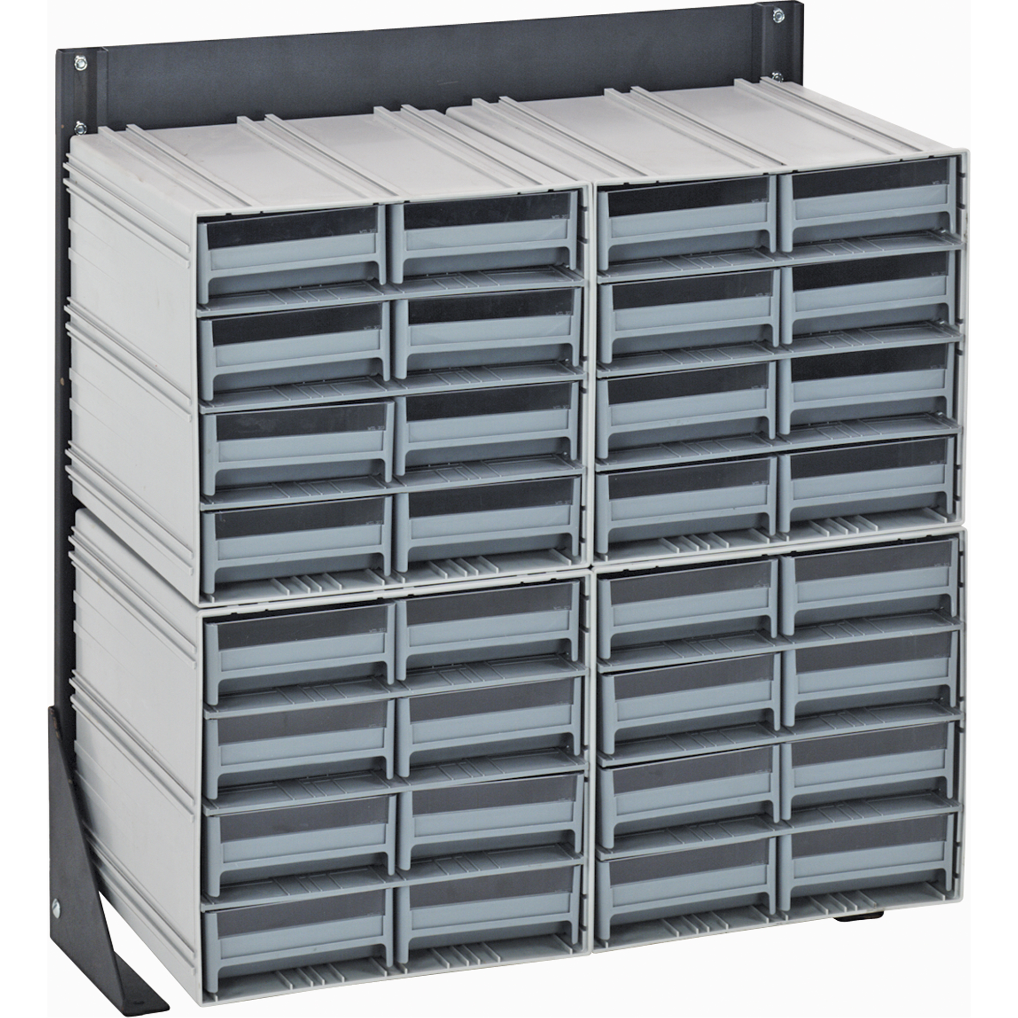 Casiers de rangement à enclenchement avec supports de plancher