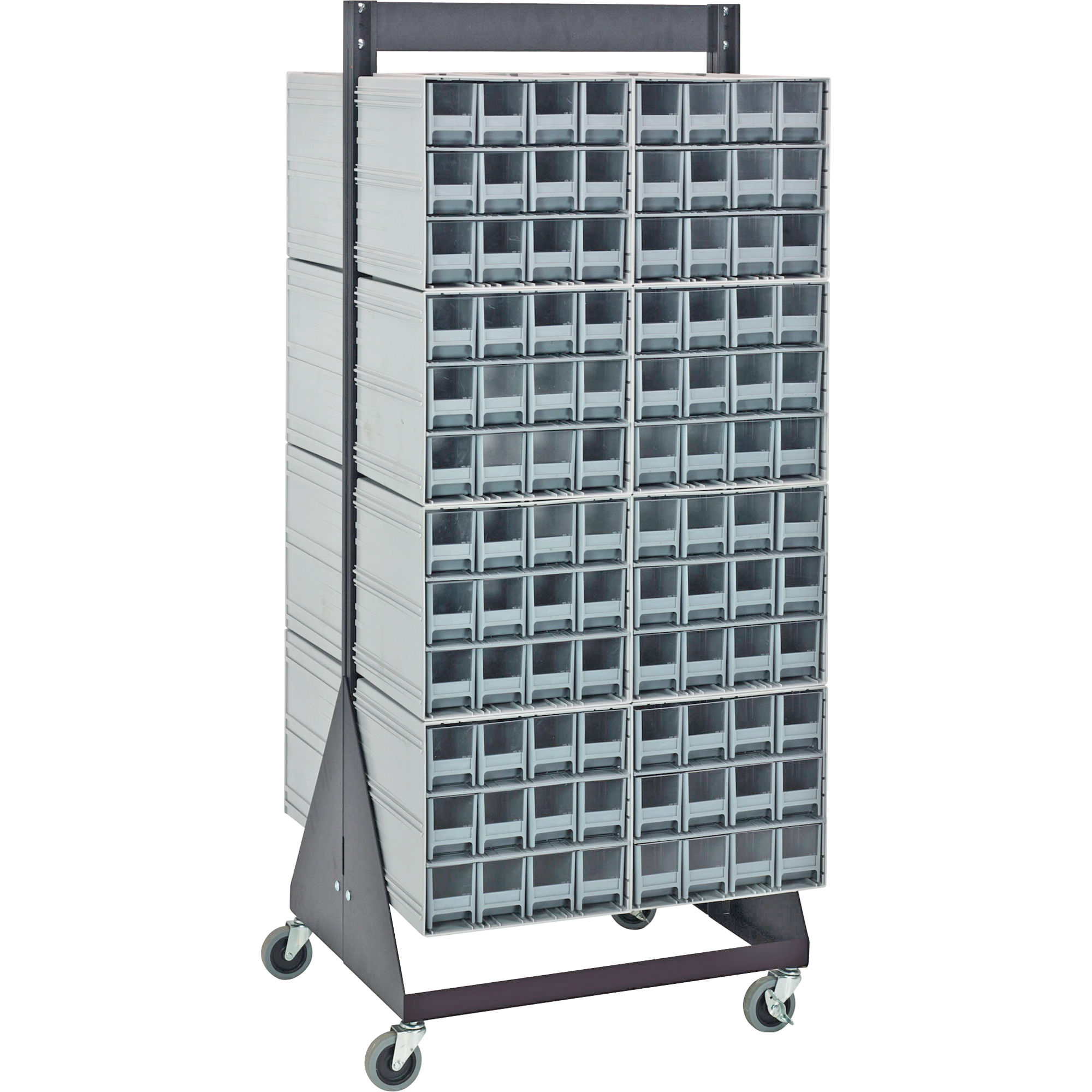 Casiers de rangement à enclenchement avec supports de plancher