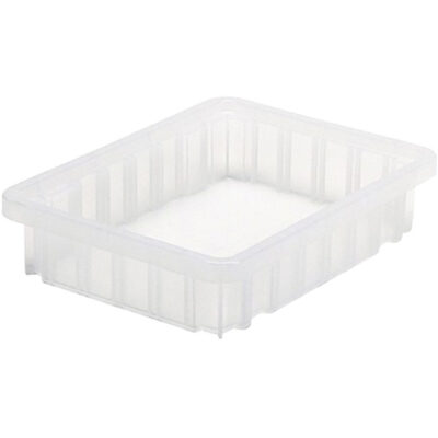 Contenant Divider BoxMD, Plastique, 10,875" la x 8,25" p x 2,5" h, Transparent