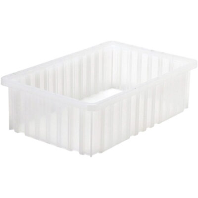 Contenant Divider BoxMD, Plastique, 16,5" la x 10,875" p x 5" h, Gris