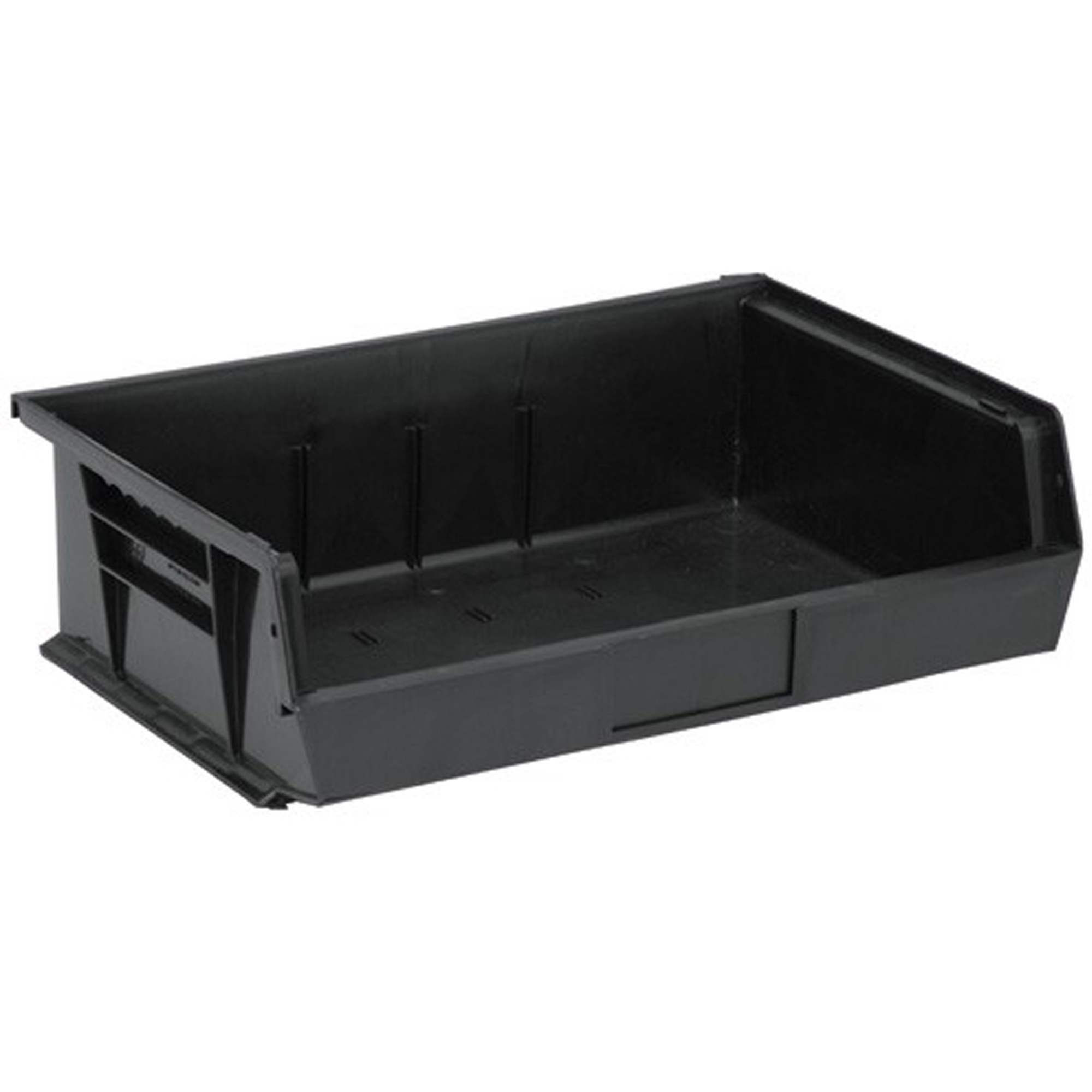 Contenant recyclé écologique, 16-1/2" la, 5" h x 10-7/8" p, Noir