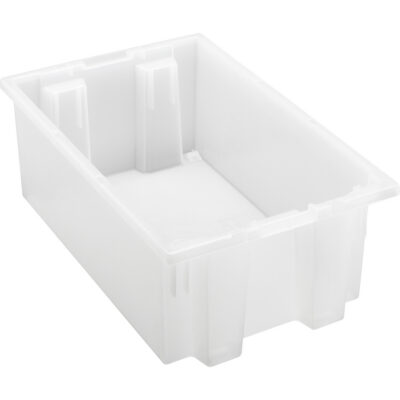 Contenant robuste Stack & Nest, 6" x 11" x 18", Transparent