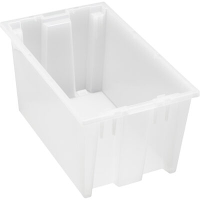 Contenant robuste Stack & Nest, 9" x 11" x 18", Transparent