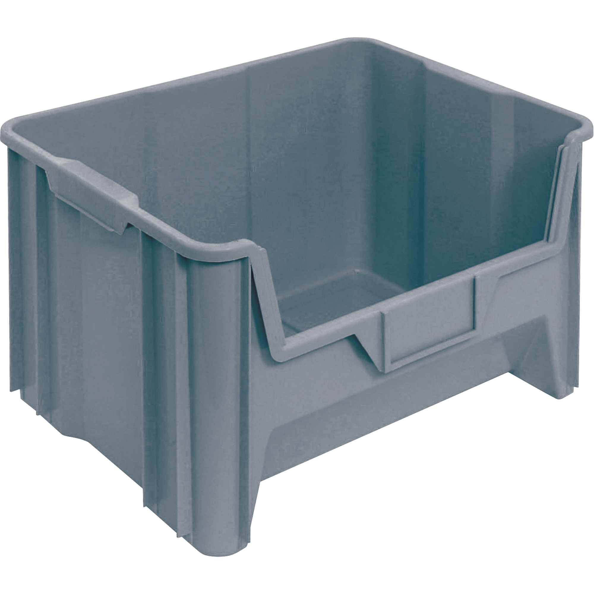 Contenants à empiler géants, 19-7/8" la, 12-7/16" h x 15-1/4" p, Gris