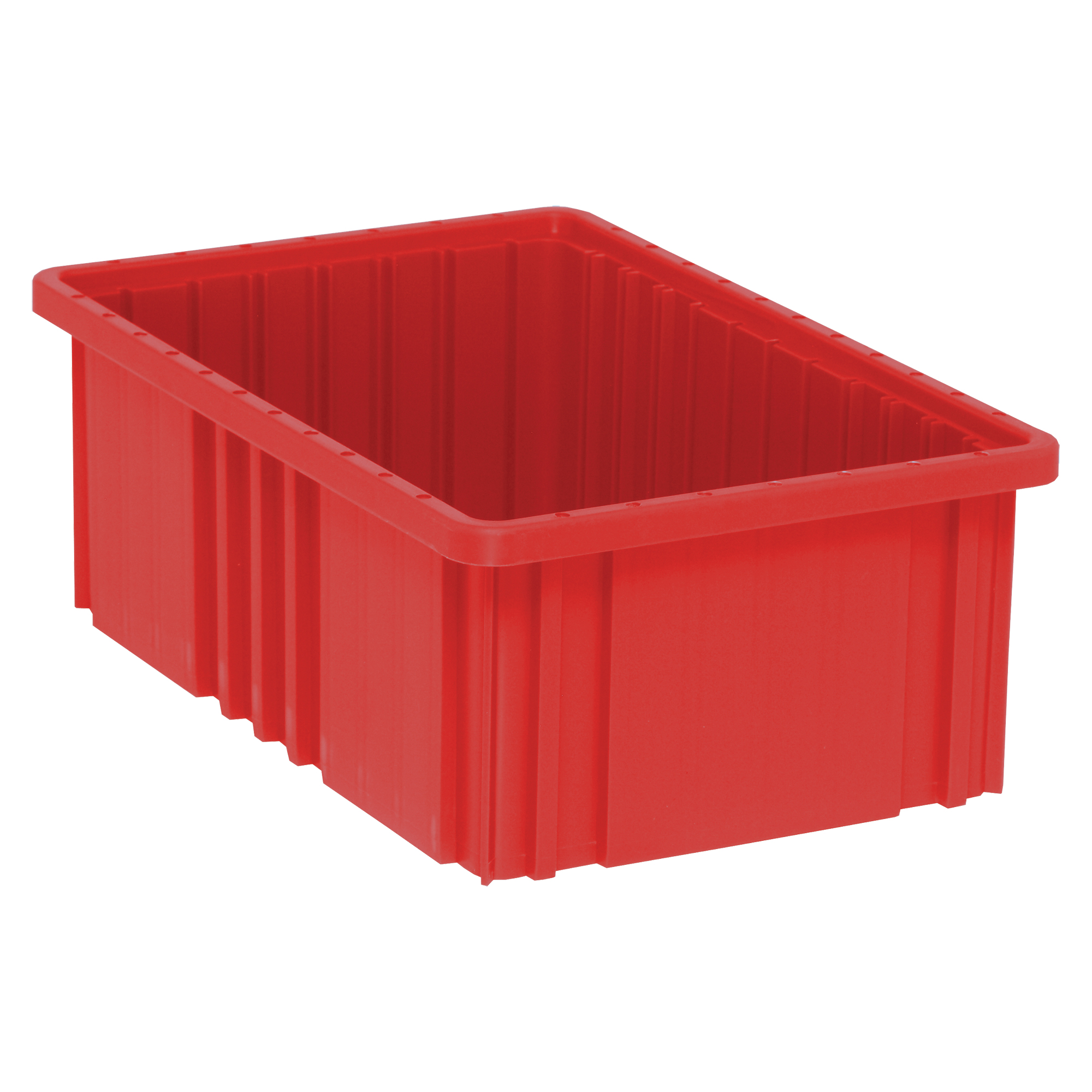 Contenants Divider BoxMD, Plastique, 16,5" la x 10,9" p x 6" h, Rouge