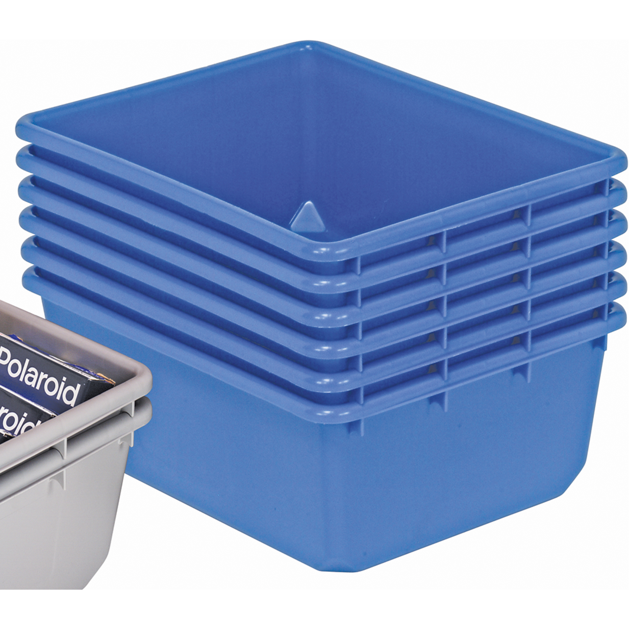 Contenants emboîtables QuanTub, 19" la x 24,5" p x 9,5" h, Bleu