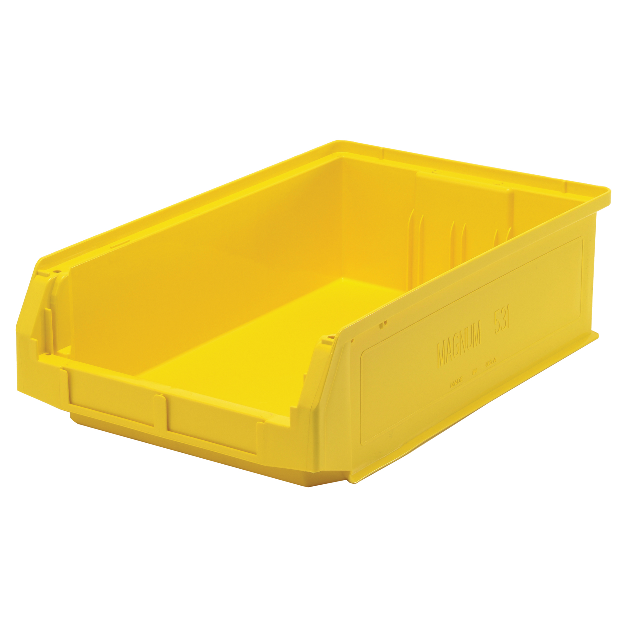 Contenants géants empilables, 12,375" la x 19,75" p x 5,875" h, Jaune