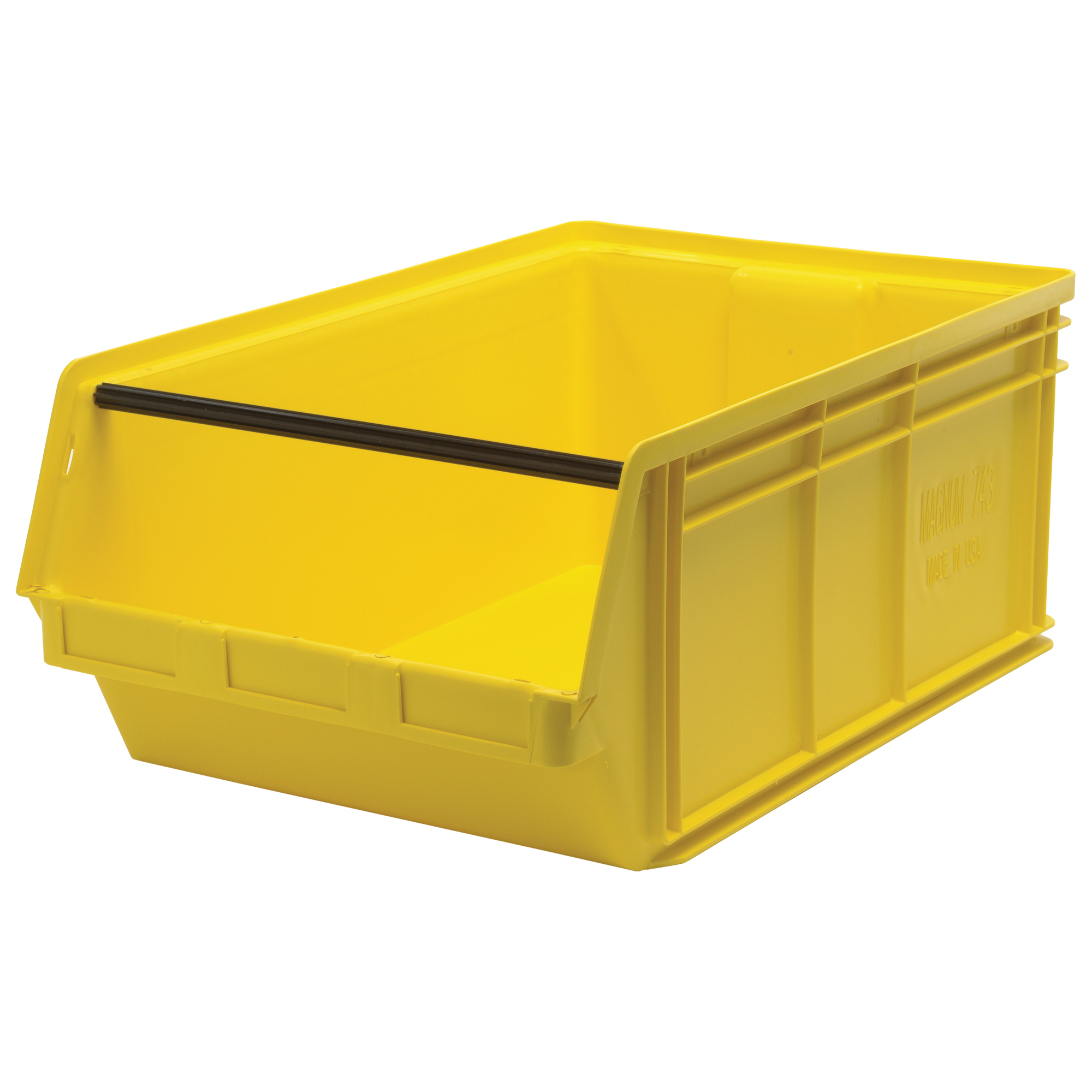 Contenants géants empilables, 18,375" la x 29" p x 11,875" h, Jaune
