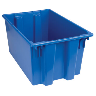 Contenants Stack & Nest, 12" x 23,5" x 15,5", Bleu