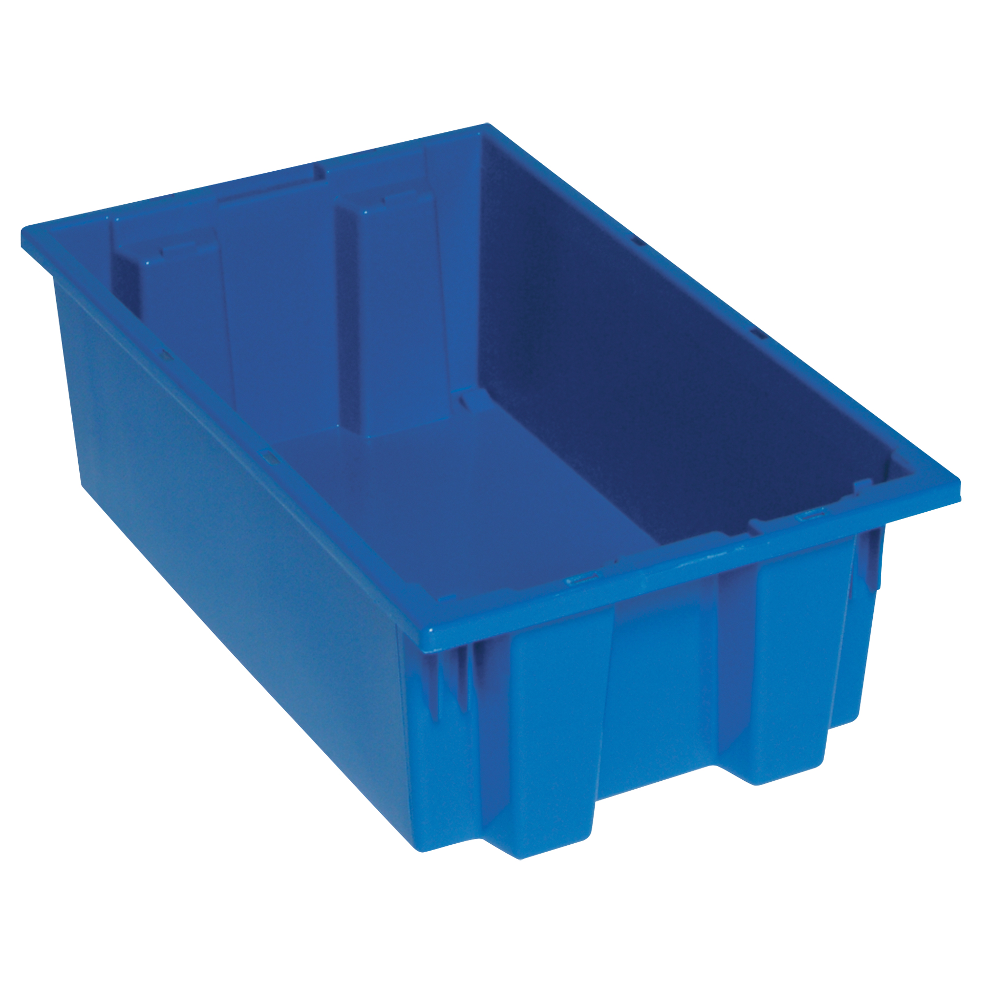 Contenants Stack & Nest, 6" x 18" x 11", Bleu