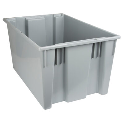 Contenants Stack & Nest, 15" x 29,5" x 19,5", Gris