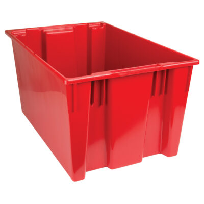 Contenants Stack & Nest, 15" x 29,5" x 19,5", Rouge