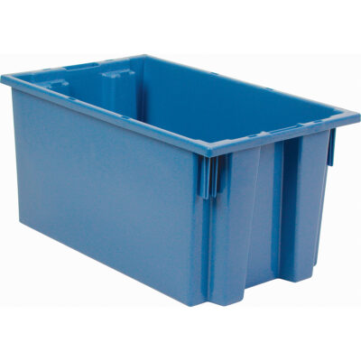 Contenants Stack & Nest, 9" x 18" x 11", Bleu
