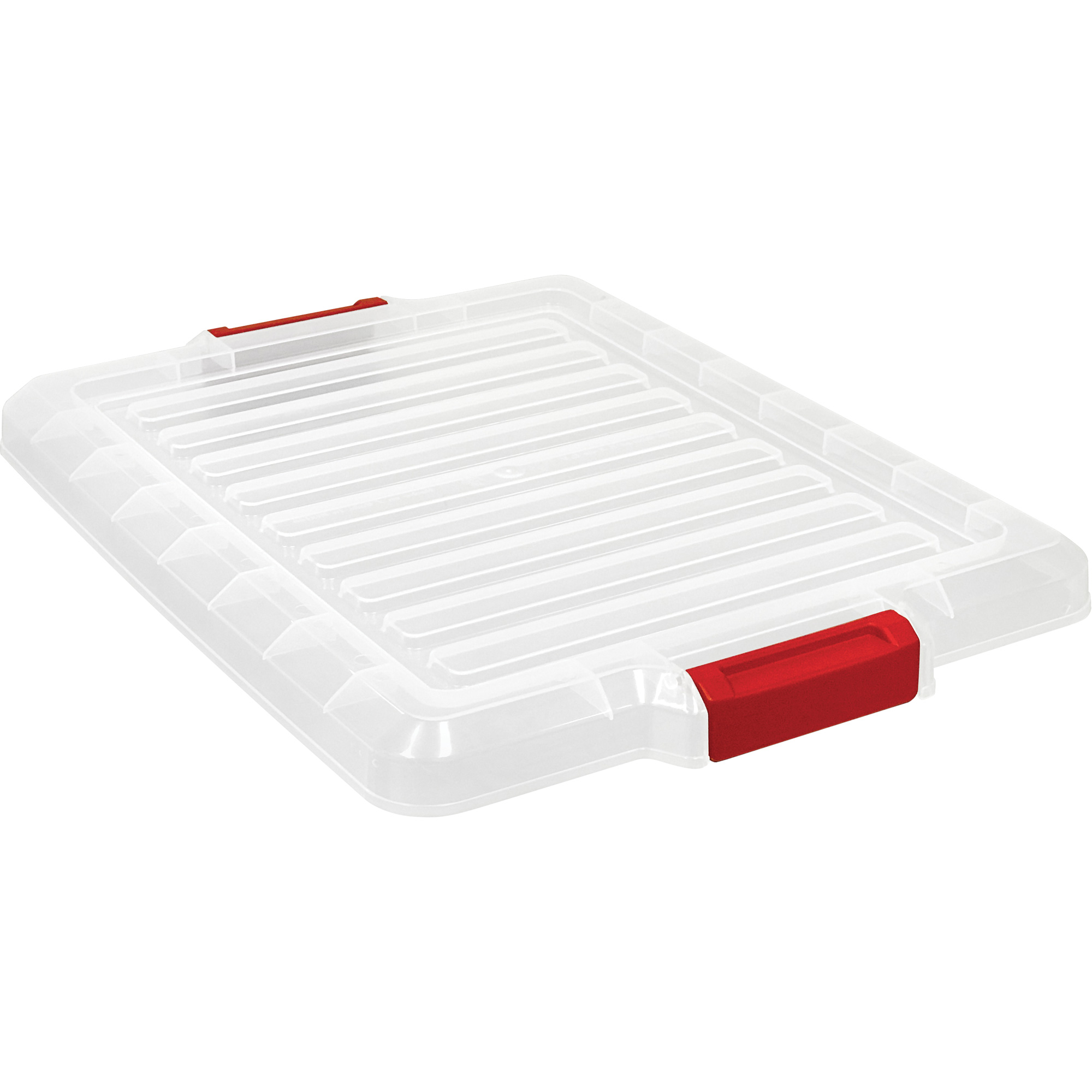 Couvercle pour contenant avec loquet en plastique