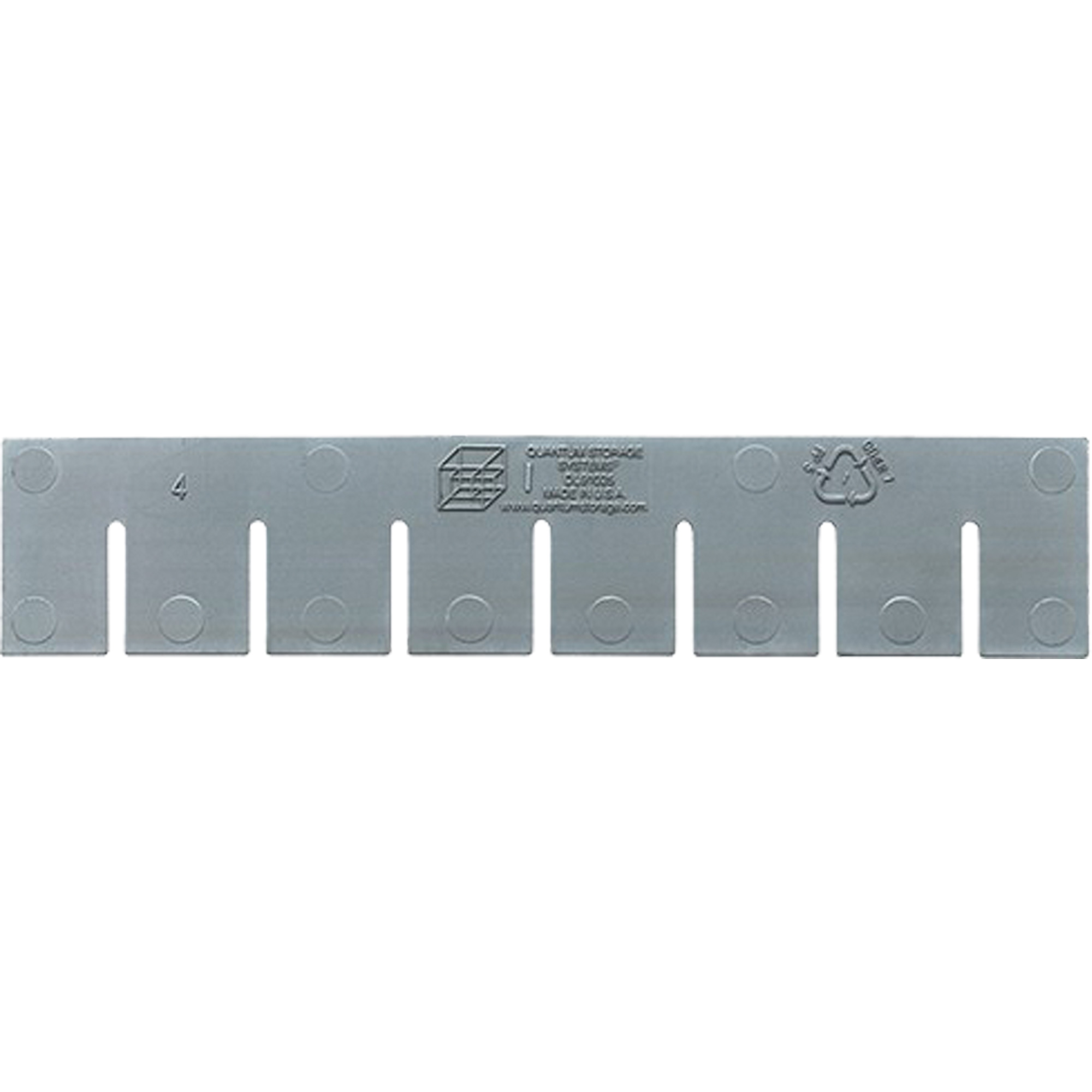 Diviseur long pour conteneur divisible en grille