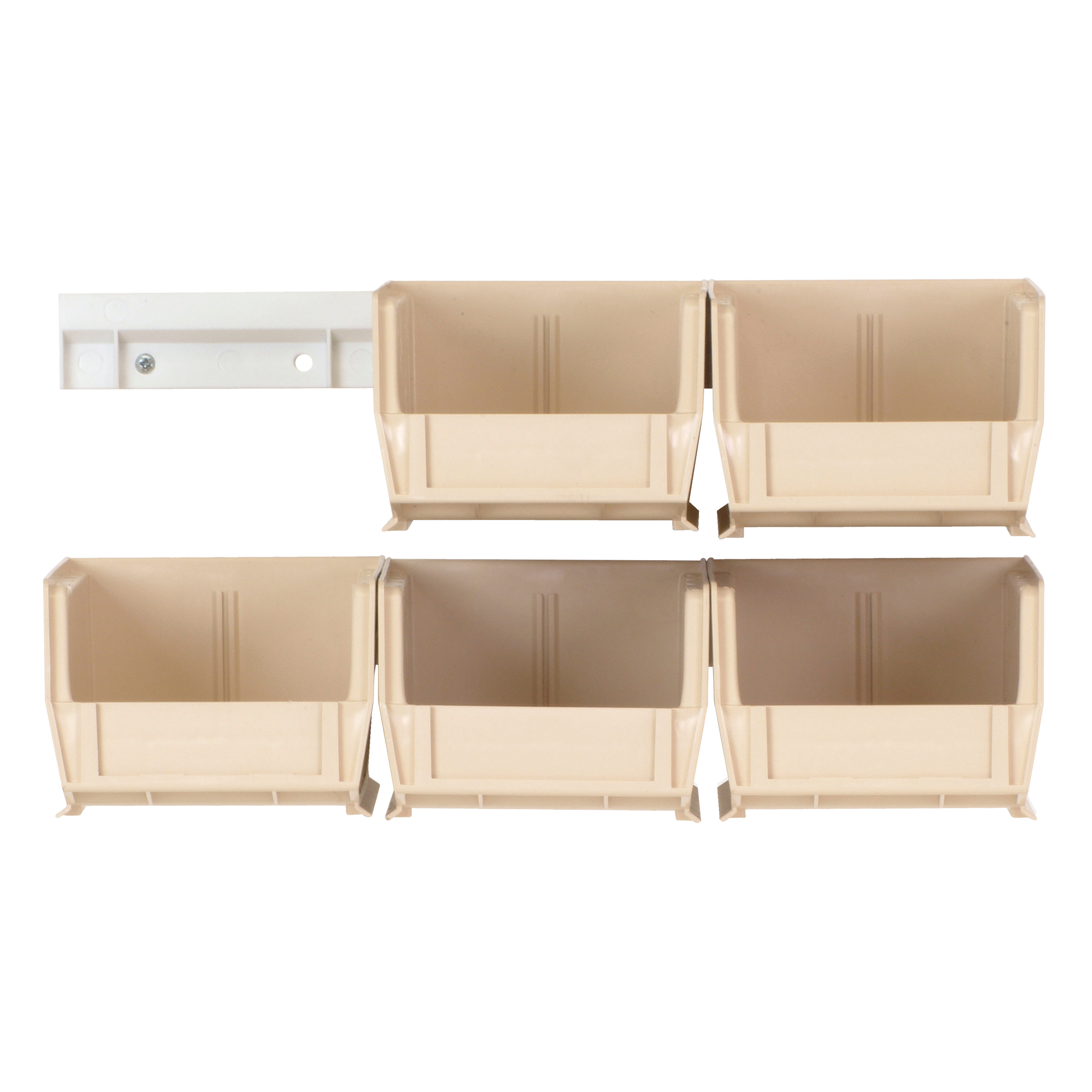 Ensemble complet de bacs Hang-and-Stack, 4-1/8" la, 3" h x 5-3/8" p, Ivoire