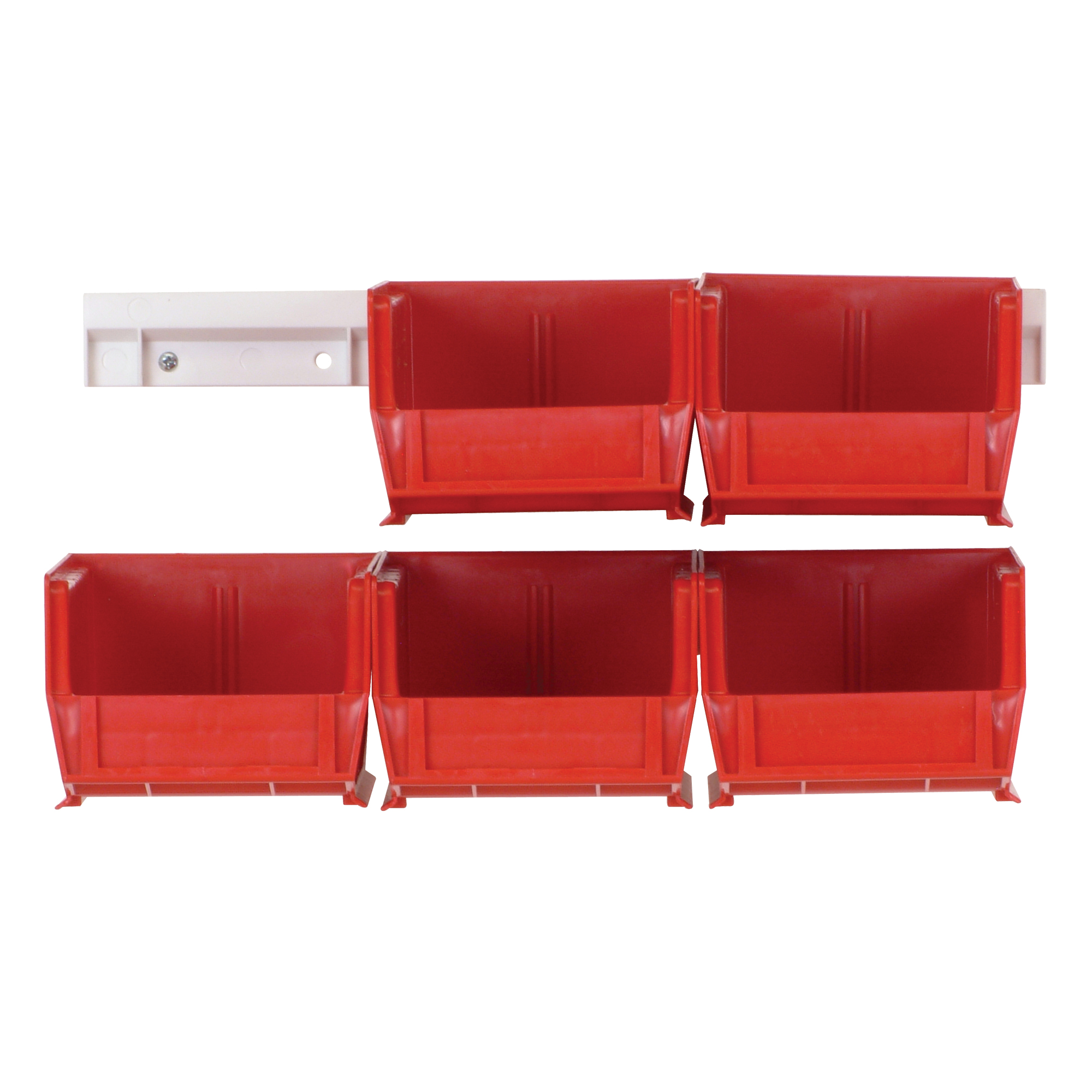 Ensemble complet de bacs Hang-and-Stack, 4-1/8" la, 3" h x 5-3/8" p, Rouge