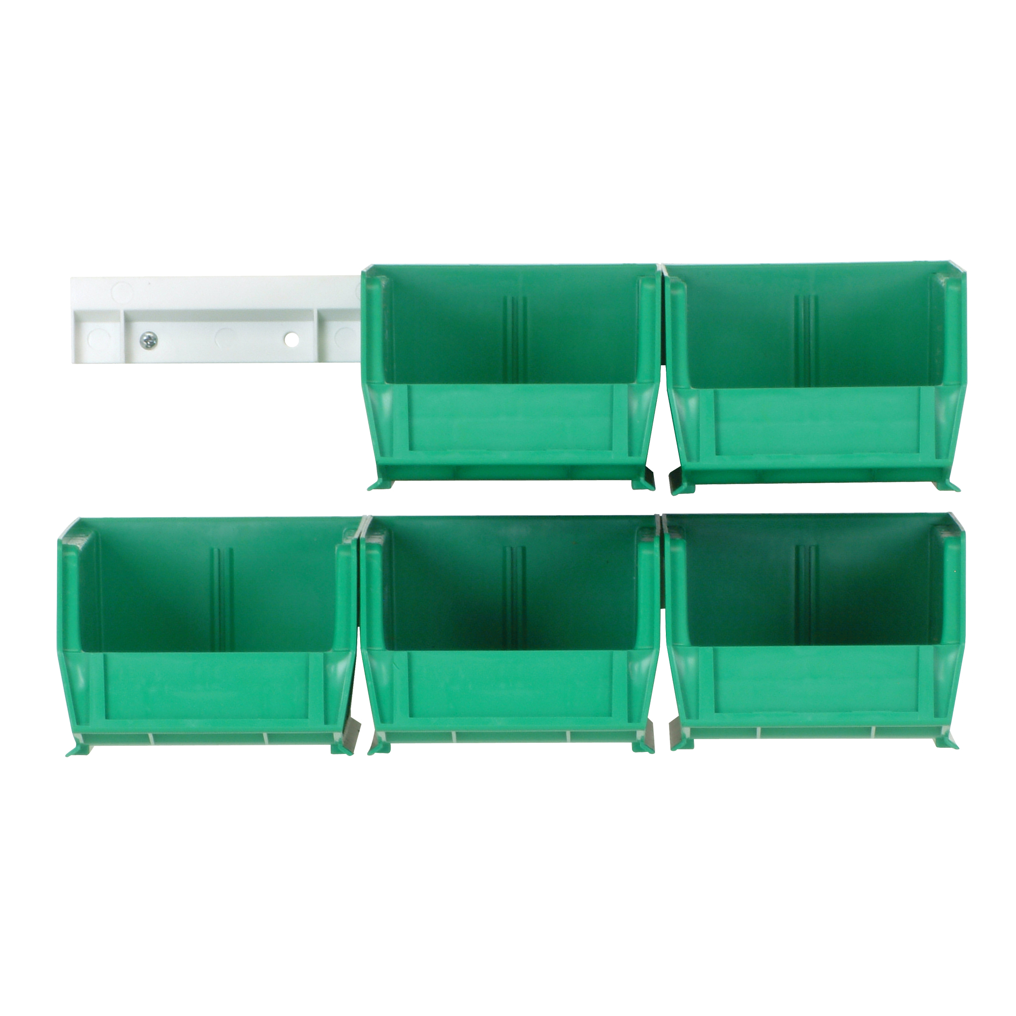 Ensemble complet de bacs Hang-and-Stack, 4-1/8" la, 3" h x 5-3/8" p, Vert