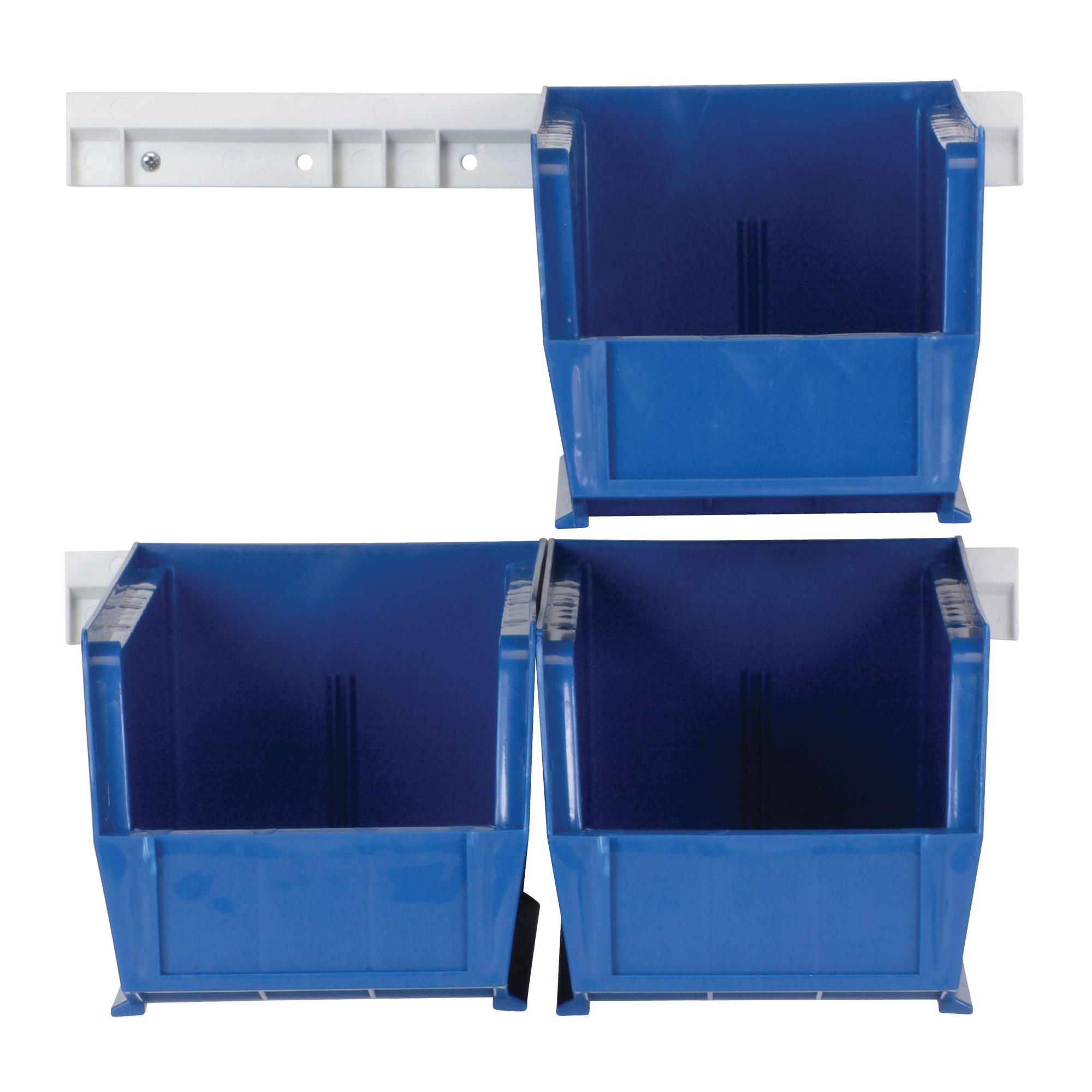 Ensemble complet de bacs Hang-and-Stack, 5-1/2" la, 5" h x 10-7/8" p, Bleu