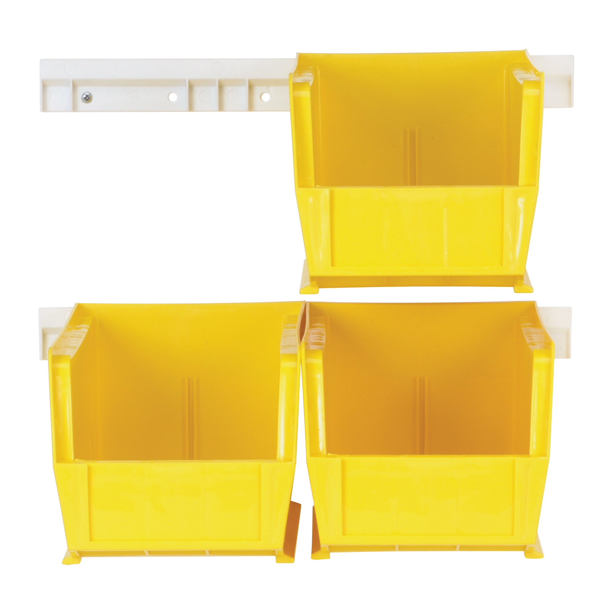 Ensemble complet de bacs Hang-and-Stack, 5-1/2" la, 5" h x 10-7/8" p, Jaune