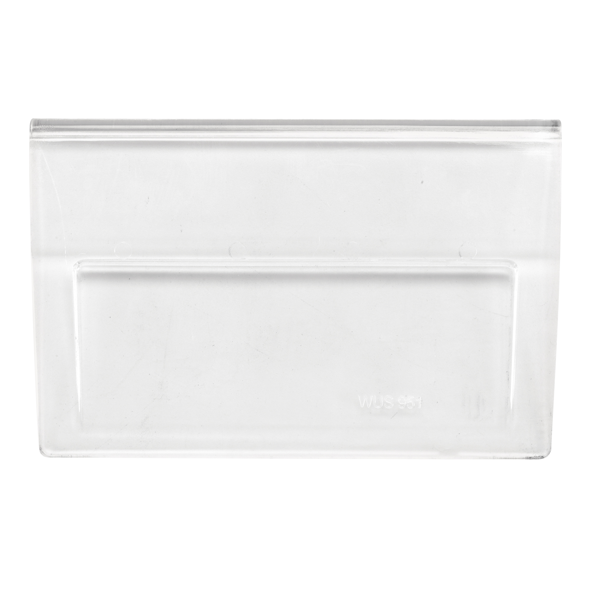 Fenêtre transparente pour contenant empilable
