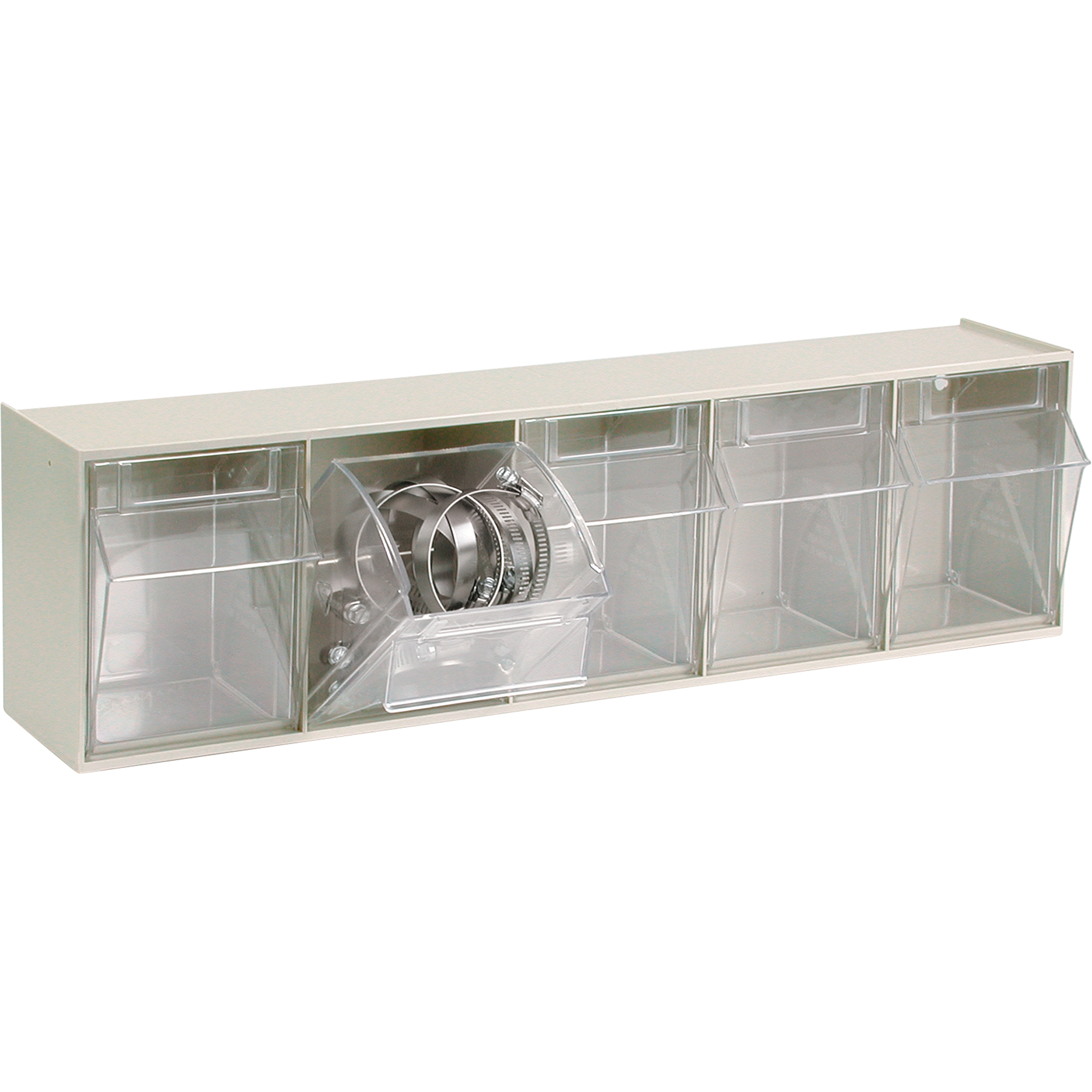 Système de casiers modulaires Tip-Out, 23-5/8" la x 5-1/4" p x 6-1/2" h, 5 tiroirs