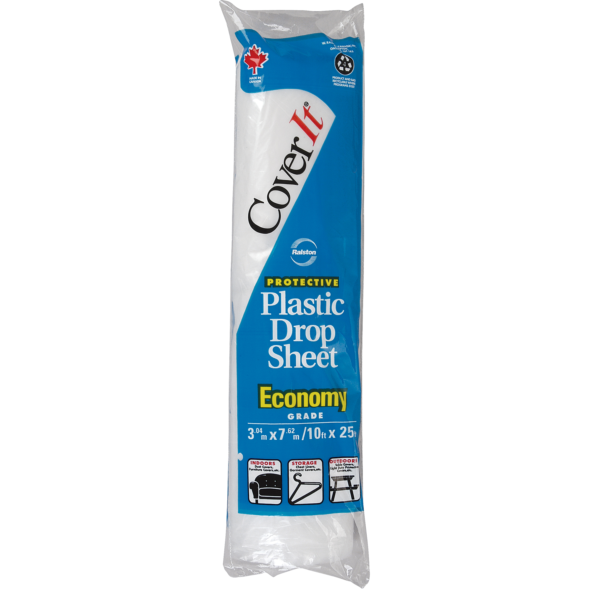 Toiles de protection, Plastique