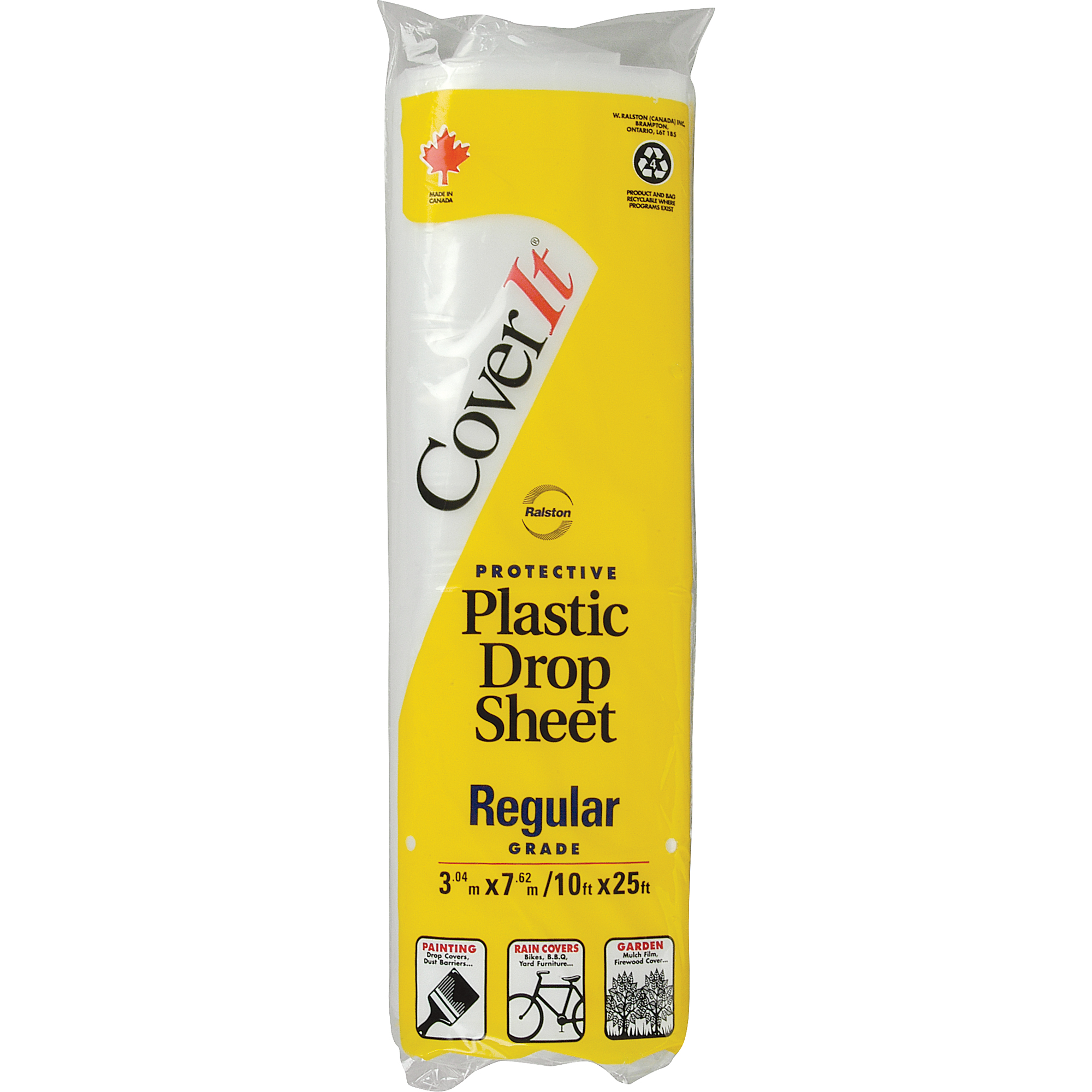 Toiles de protection, Plastique