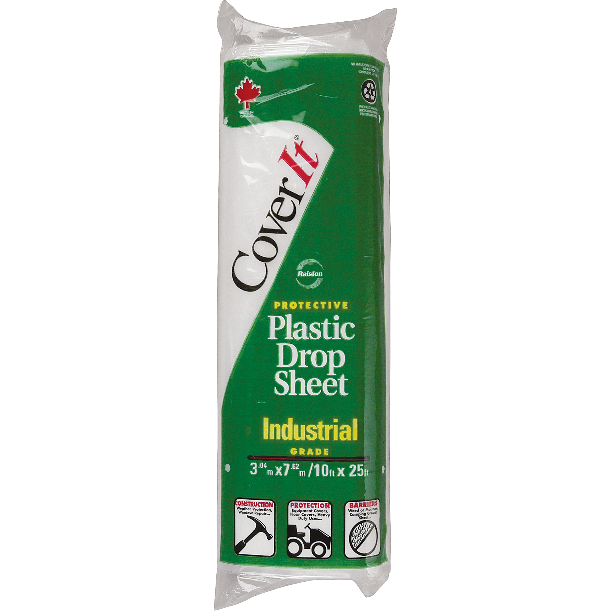 Toiles de protection, Plastique