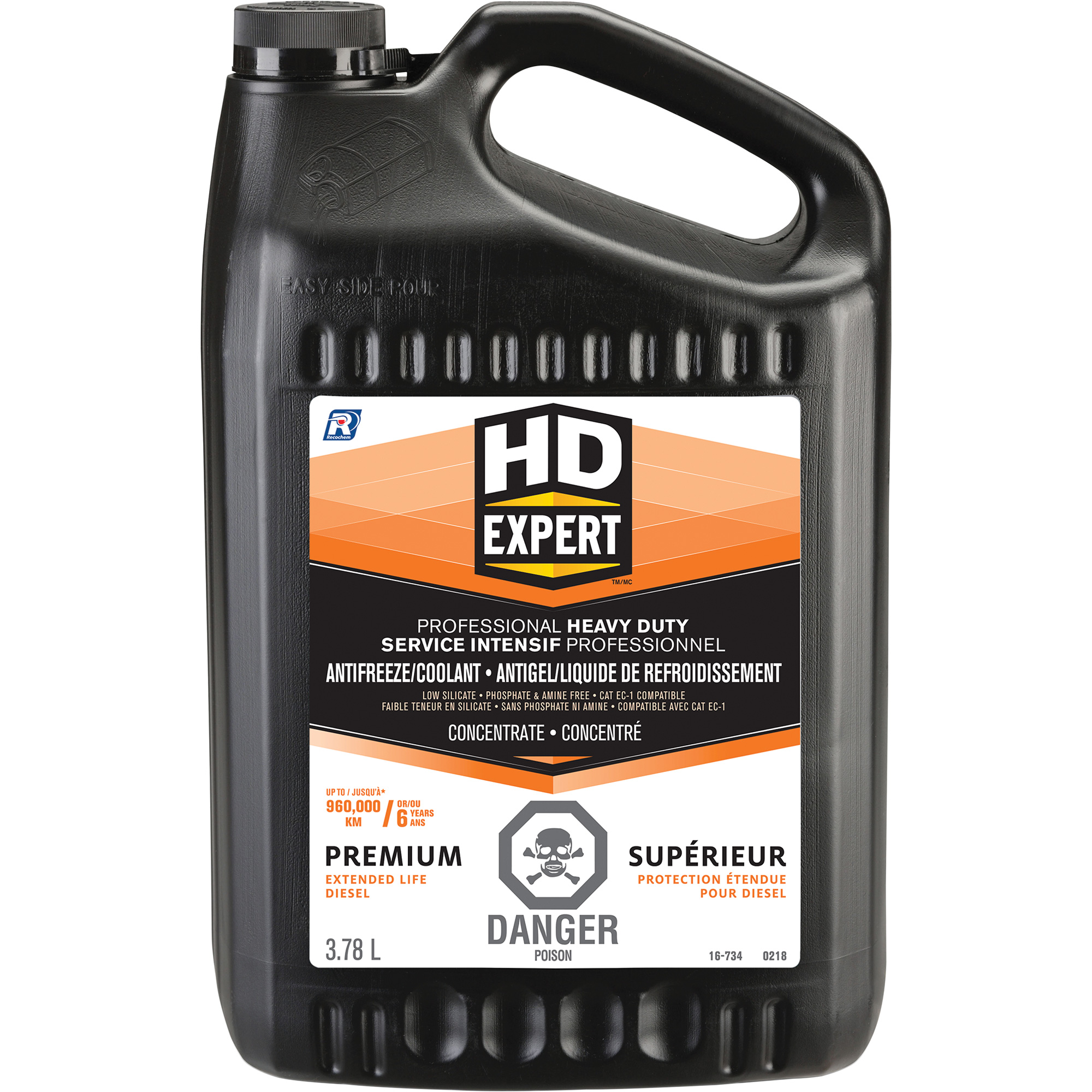 Antigel/liquide de refroidissement concentré pour durée de vie prolongée pour moteur diesel Turbo PowerMD, 3,78 L, Gallon