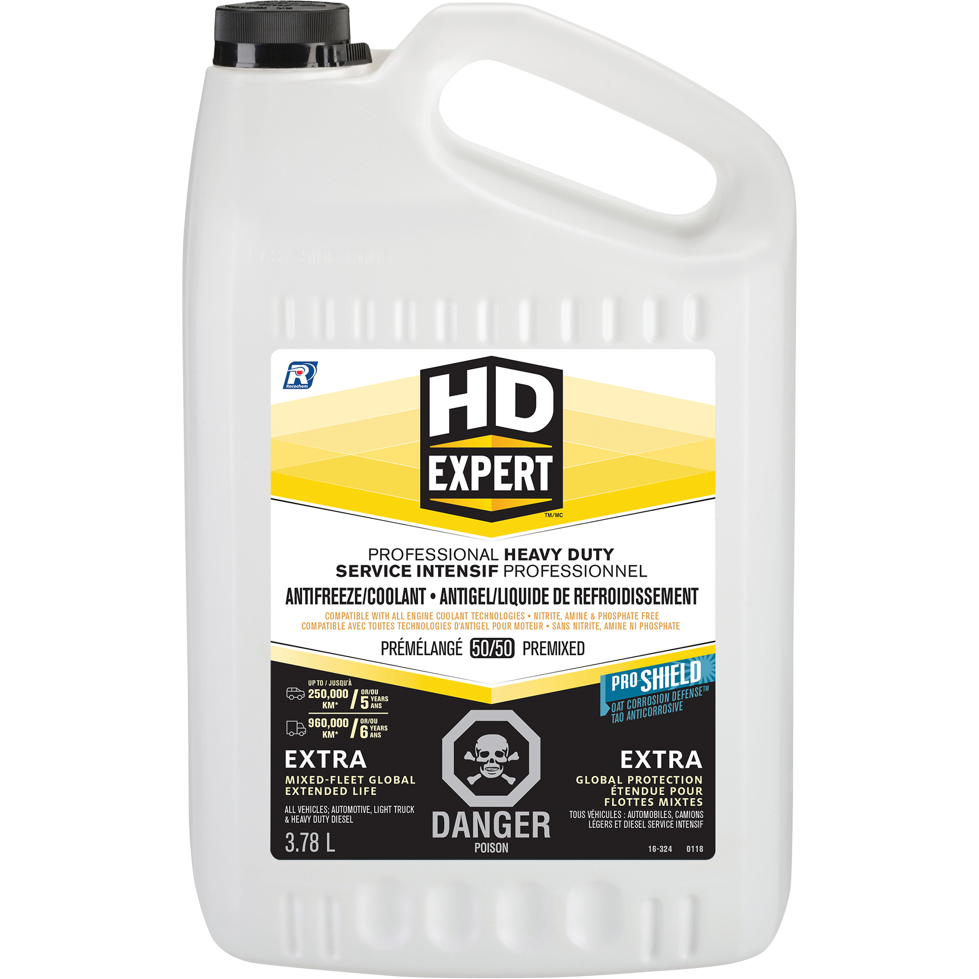 Antigel/liquide de refroidissement pour flotte mixte de service lourd et durée de vie prolongée Turbo PowerMD, 3,78 L, Gallon