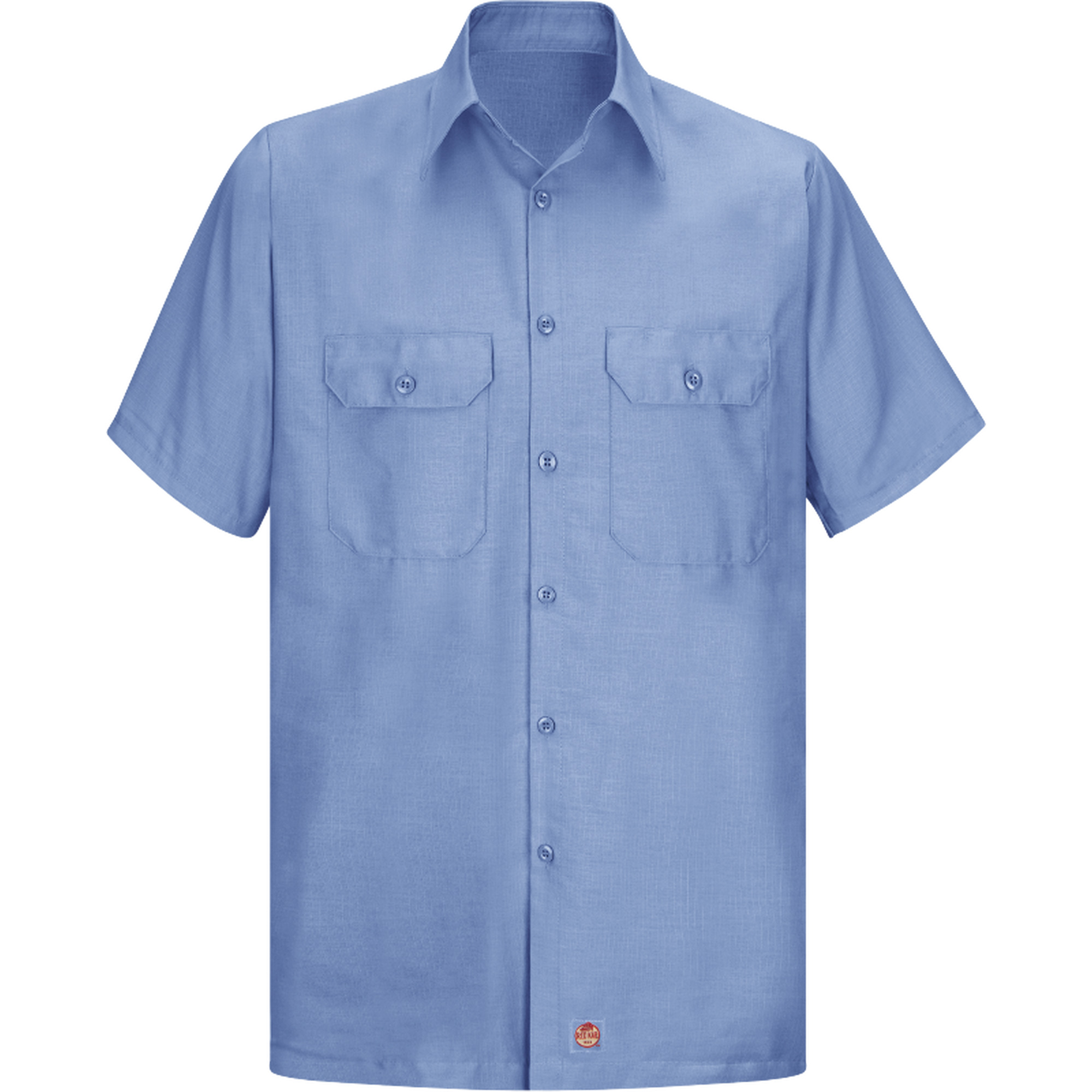 Chemise à manches courtes en tissu indéchirable, Hommes, 2T-Grand (grande taille), Bleu
