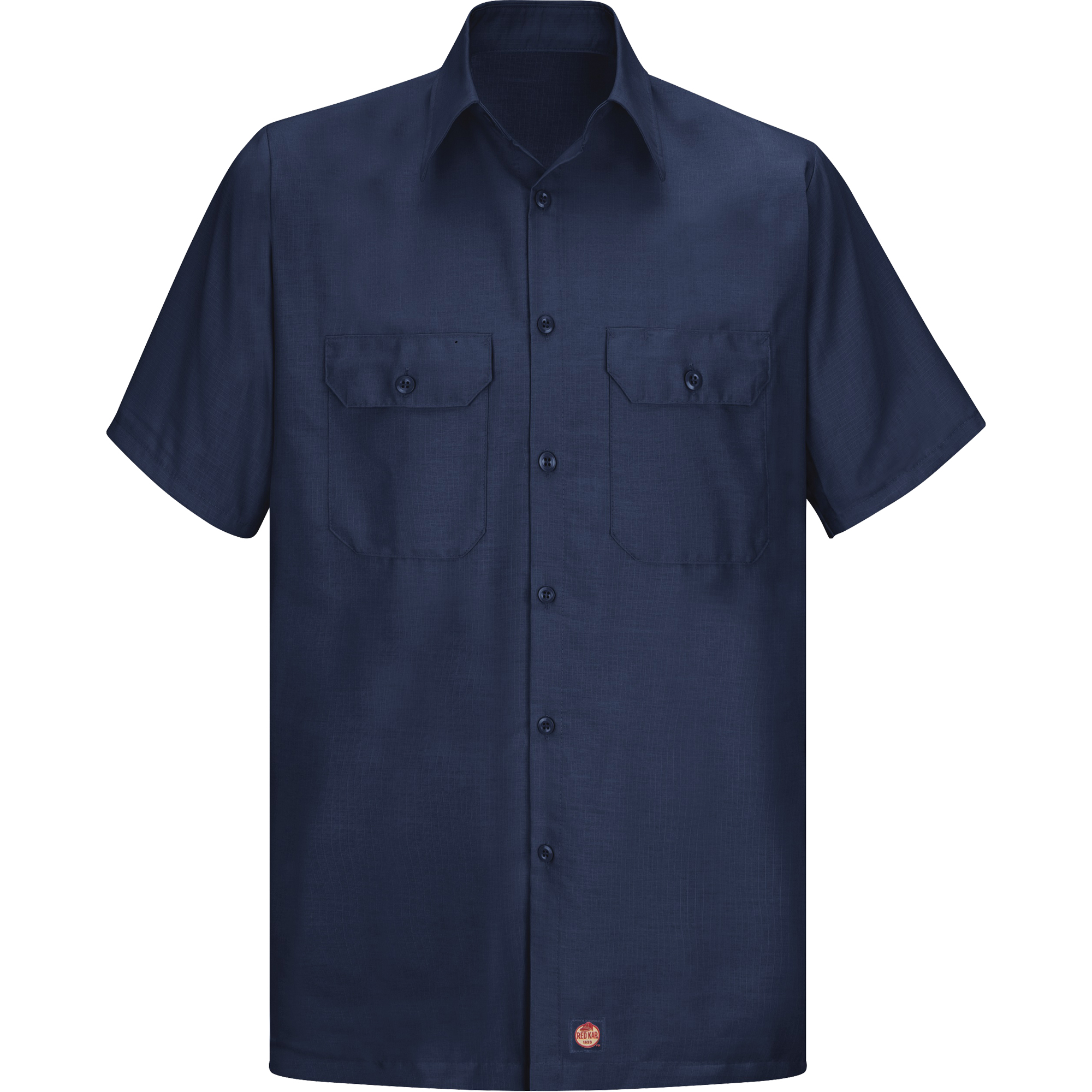 Chemise à manches courtes en tissu indéchirable, Hommes, Petit, Bleu marine