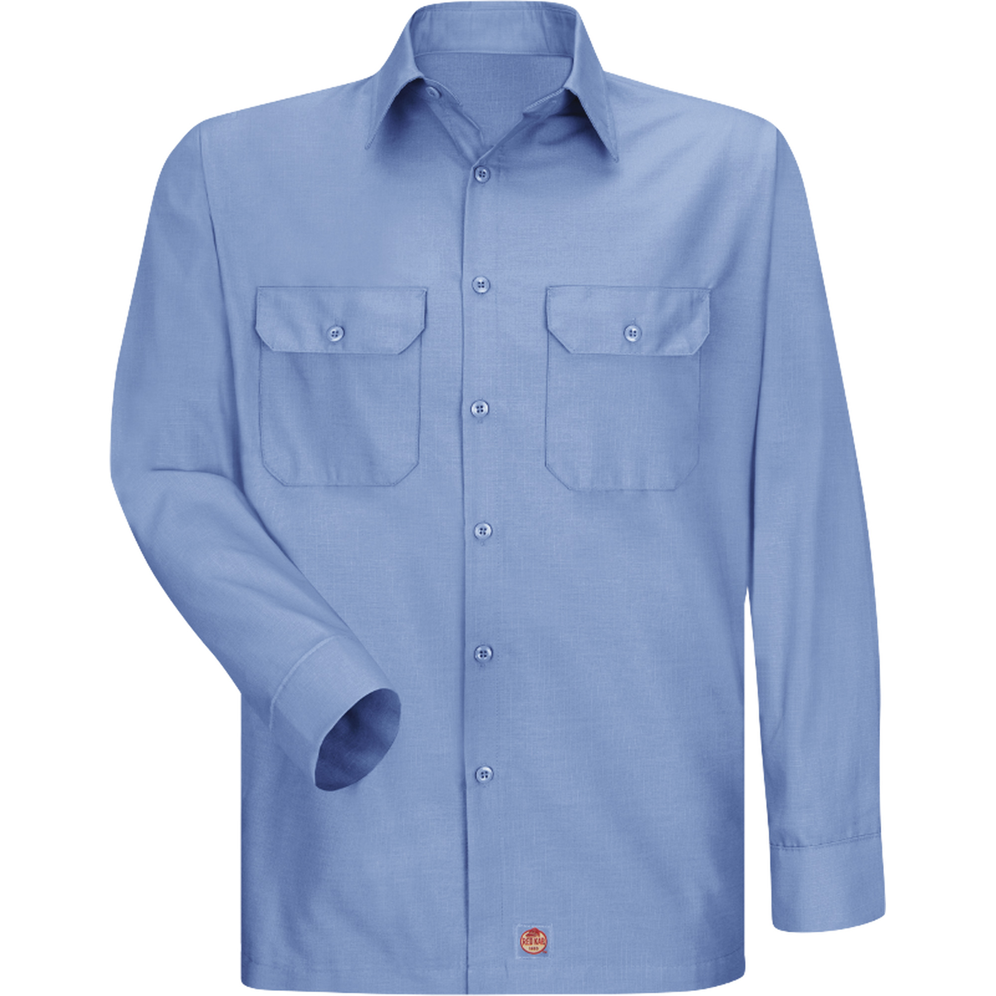 Chemise à manches longues en tissu indéchirable, Hommes, Grand, Bleu