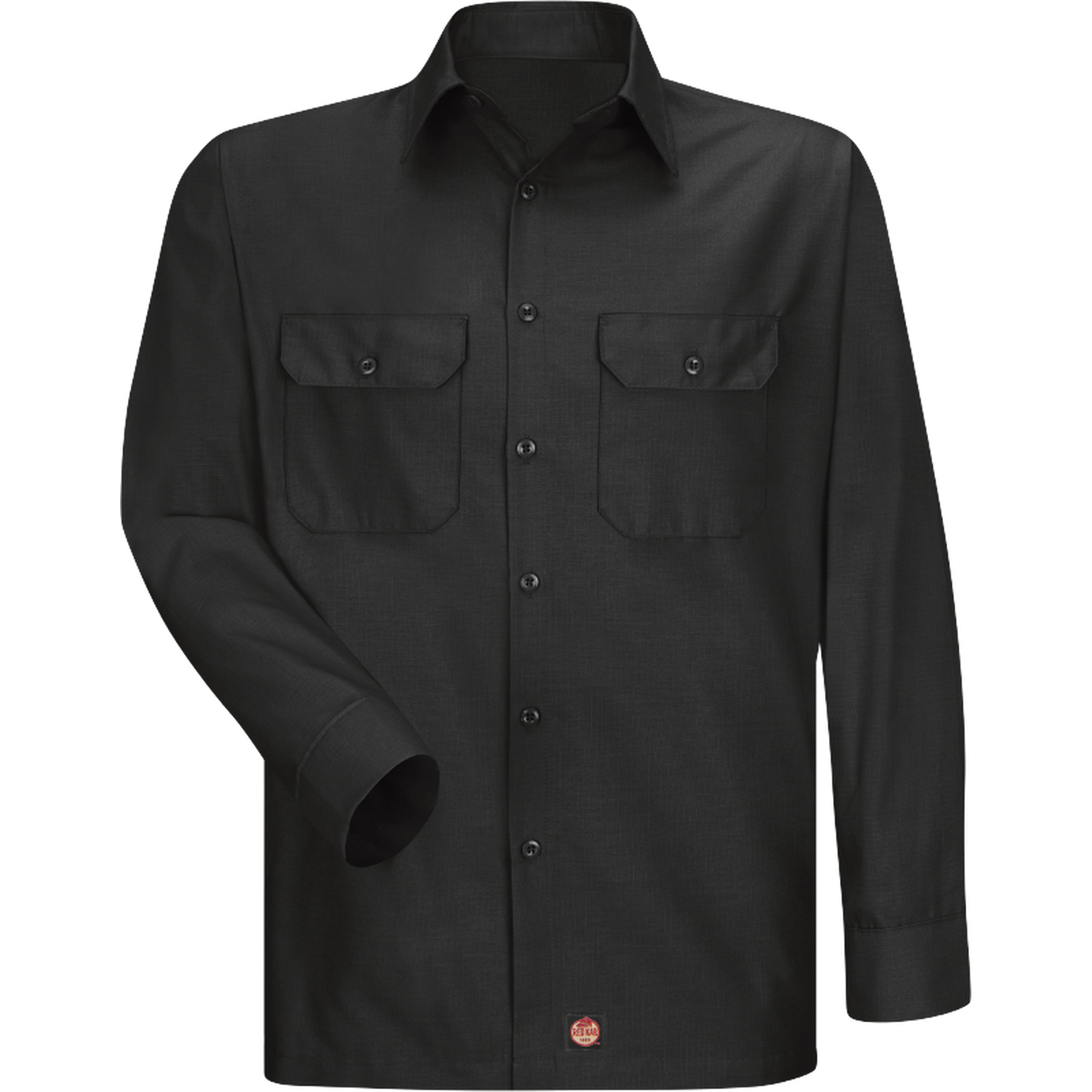 Chemise à manches longues en tissu indéchirable, Hommes, T-Grand, Noir