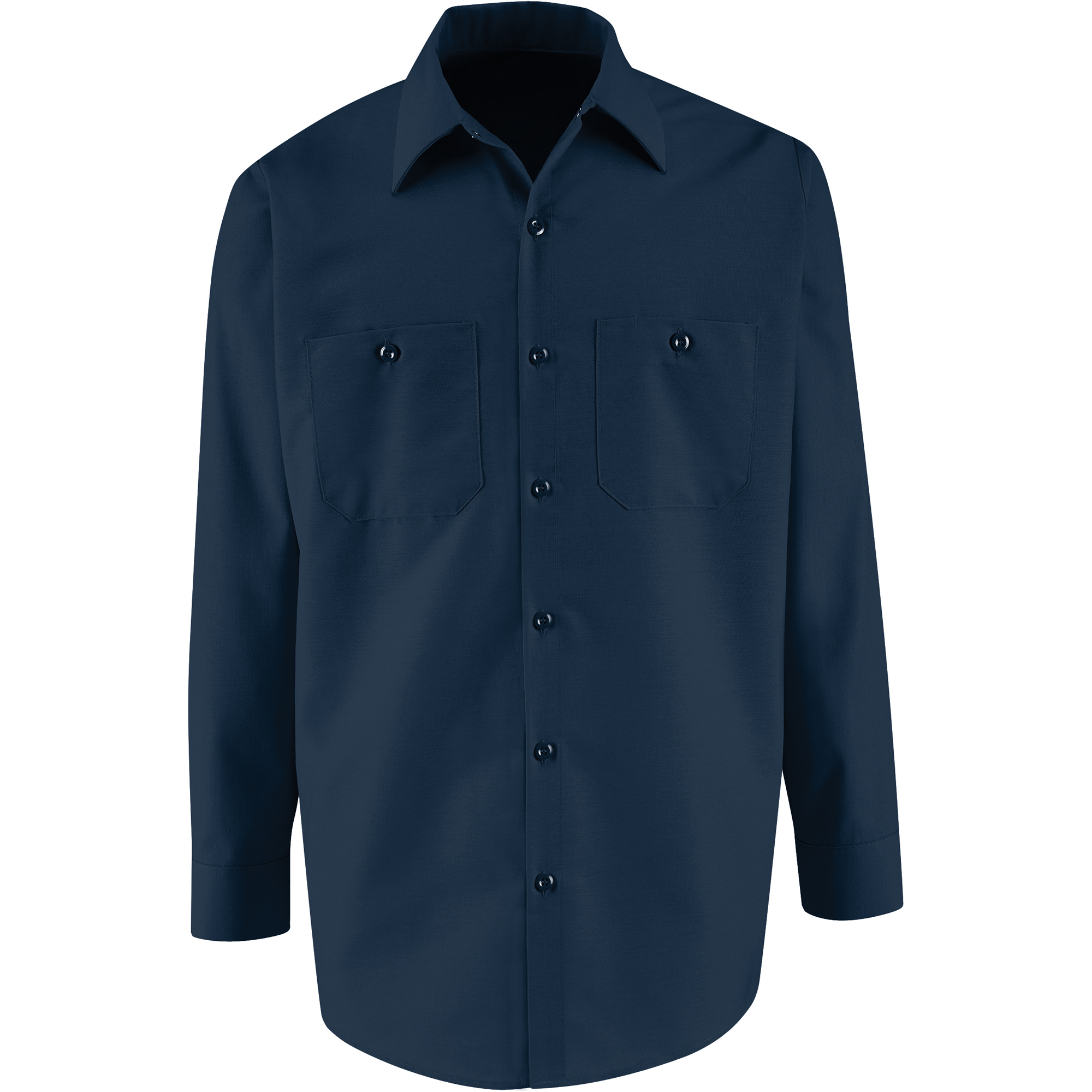 Chemises de travail industrielles couleur solide, Hommes, 3T-Grand, Bleu marine